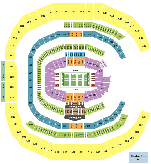 Mercedes-Benz Stadium Chick-Fil-A Bowl Seating Chart